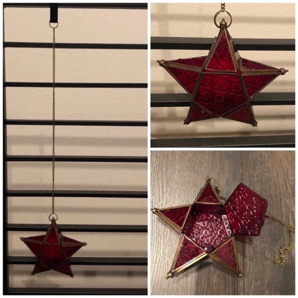 Vintage Christmas Star Candle Holder